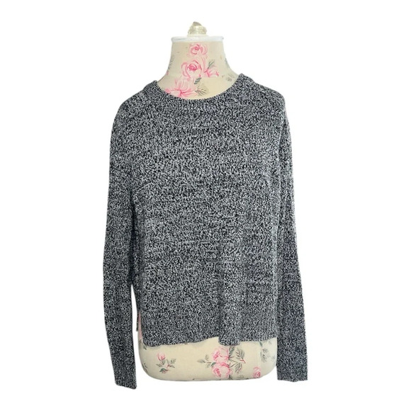 H&M Divided Knit Sweater - Black and White Marled - Picture 1 of 6
